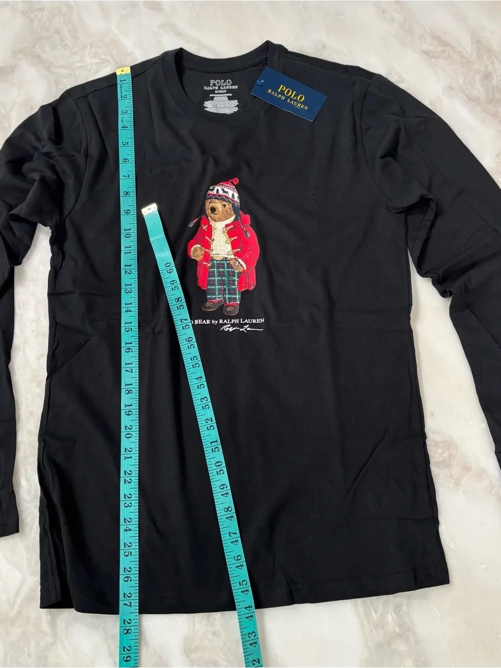 Polo Ralph Lauren Men's Polo Bear Pajama 2 Piece Set Size Small New Black
